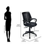 Astor Mid Back Mesh Office Chair (Black)