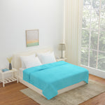 Arliss Solid Polyester Double Blanket (Seagreen)