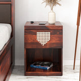 Bolivia Solid Wood Nightstand (Wenge)