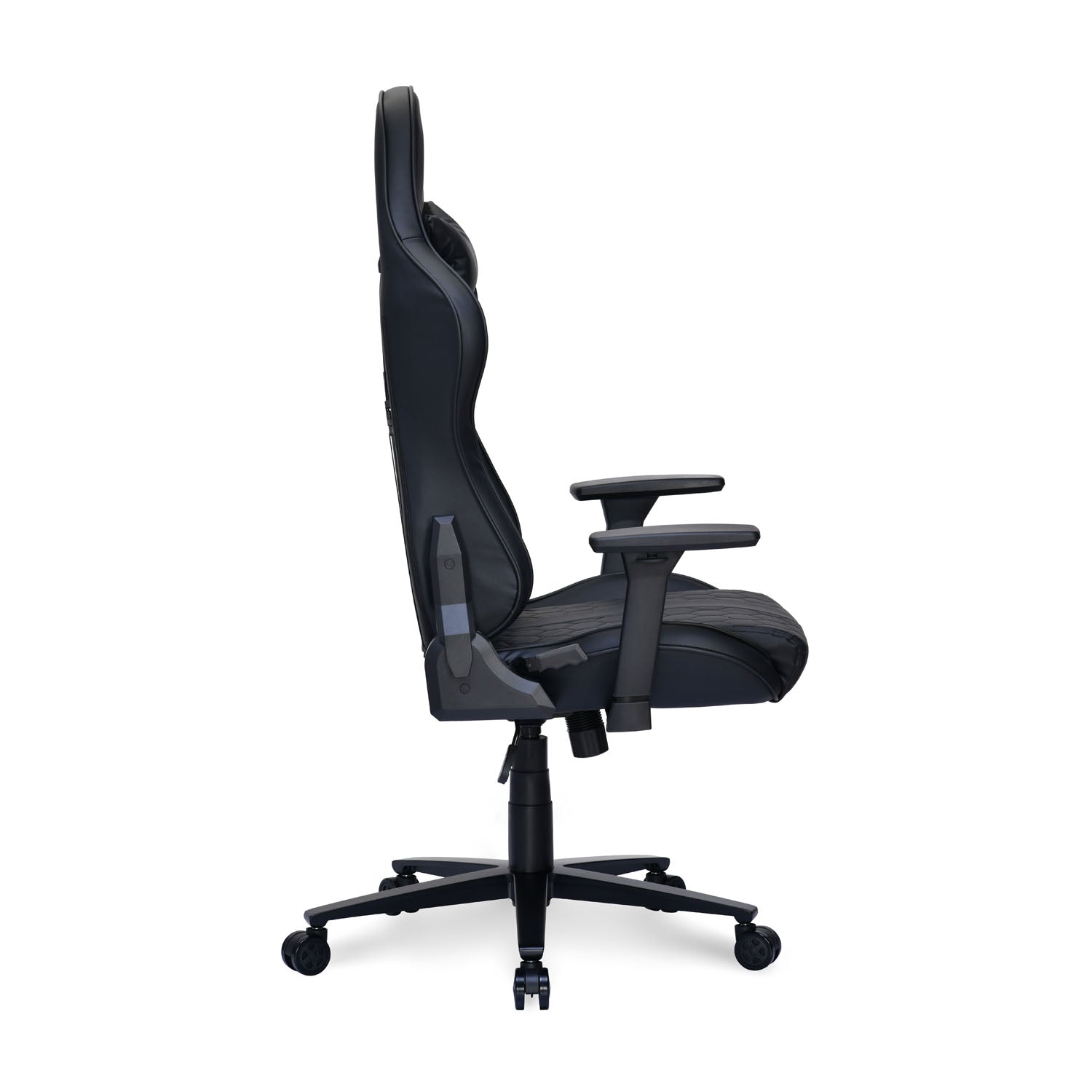 Canophy Leatherette Ergonomic Gaming Chair with Neck & Lumbar Pillow (Black)