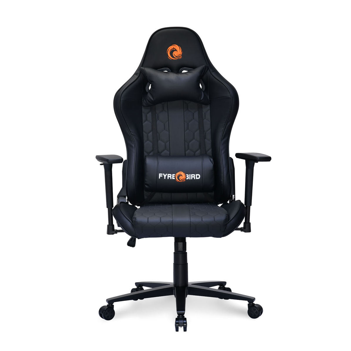 Canophy Leatherette Ergonomic Gaming Chair with Neck & Lumbar Pillow (Black)