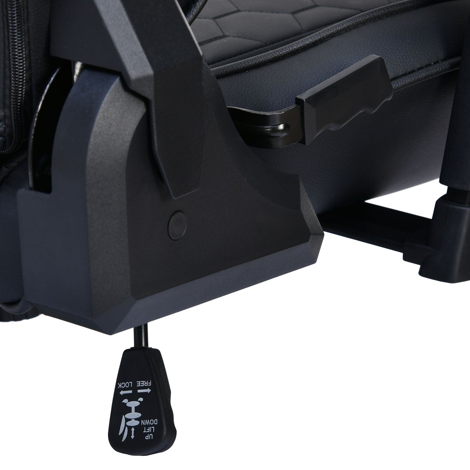 Canophy Leatherette Ergonomic Gaming Chair with Neck & Lumbar Pillow (Black)