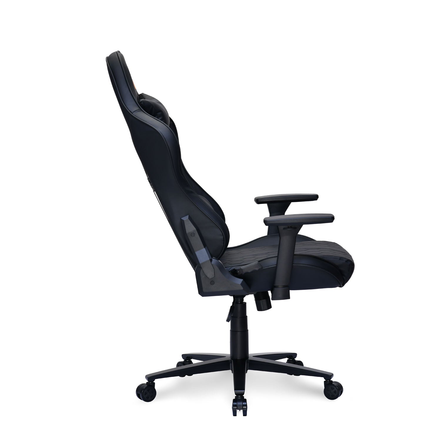 Canophy Leatherette Ergonomic Gaming Chair with Neck & Lumbar Pillow (Black)