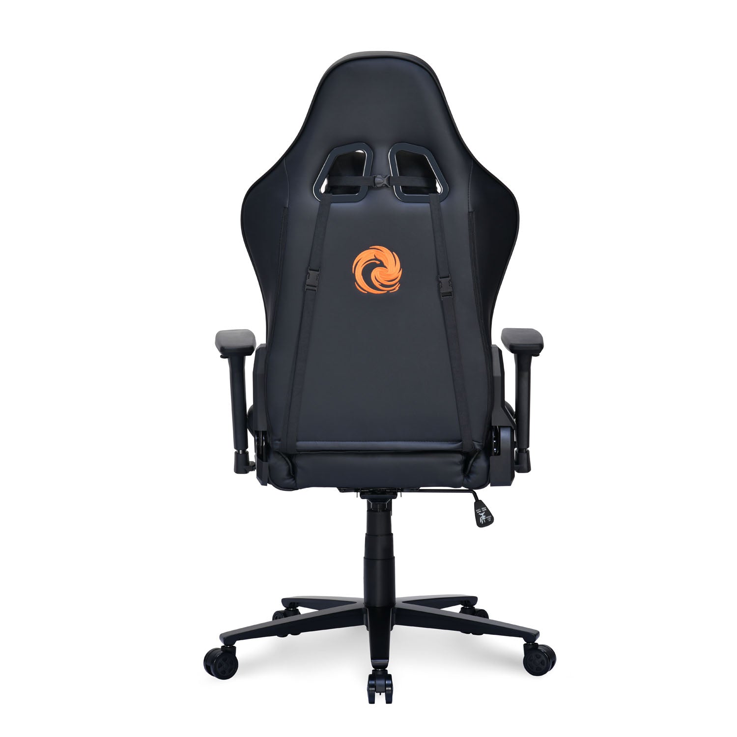 Canophy Leatherette Ergonomic Gaming Chair with Neck & Lumbar Pillow (Black)