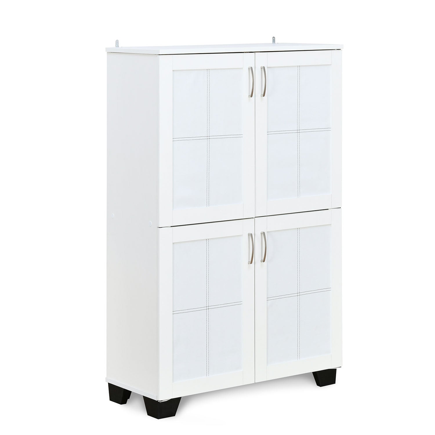 Caren Engineered Wood Big Shoe Cabinet (White)