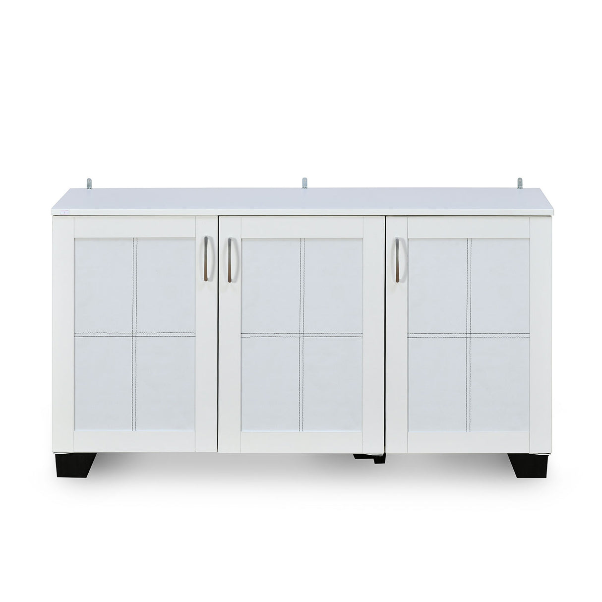 Caren Engineered Wood Medium Shoe Cabinet (White)