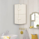 Nilkamal Blooms 2 Door Storage Cabinet (Ivory)