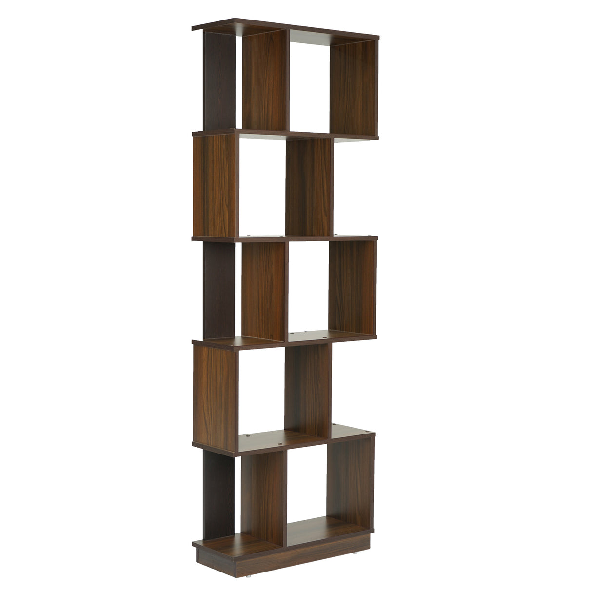 Checkers 5 Tier Book Shelf (Walnut)