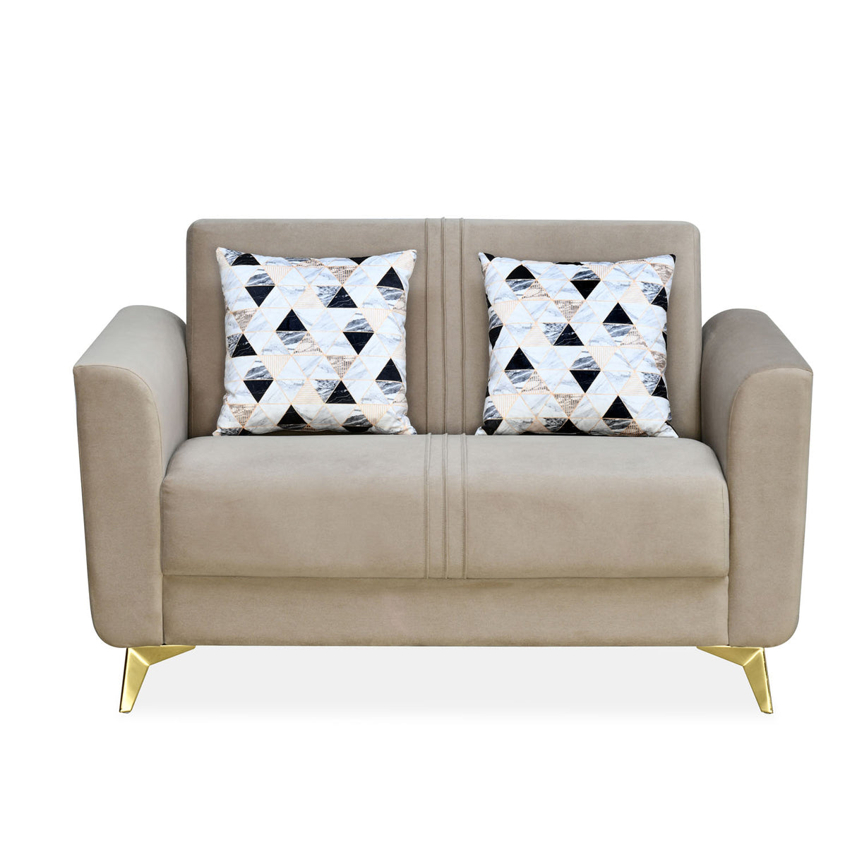 Cooper 2 Seater Fabric Sofa (Beige)