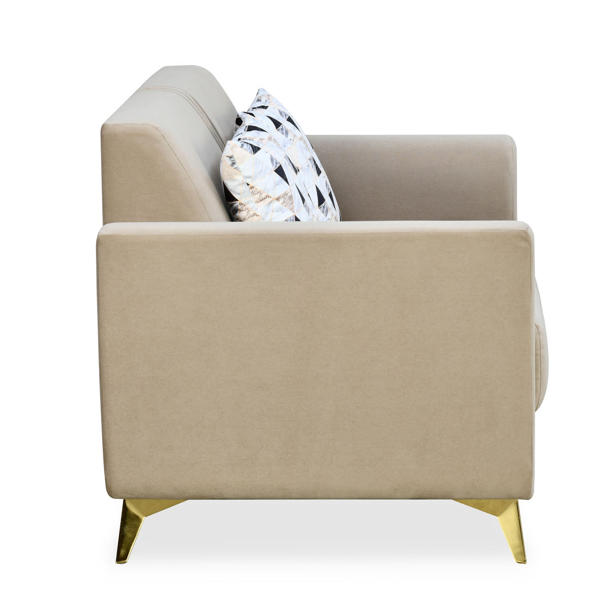 Cooper 2 Seater Fabric Sofa (Beige)