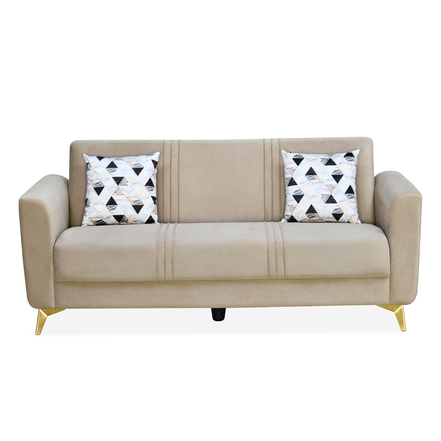 Cooper 3 Seater Fabric Sofa (Beige)