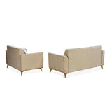 Cooper 3 Seater Fabric Sofa (Beige)