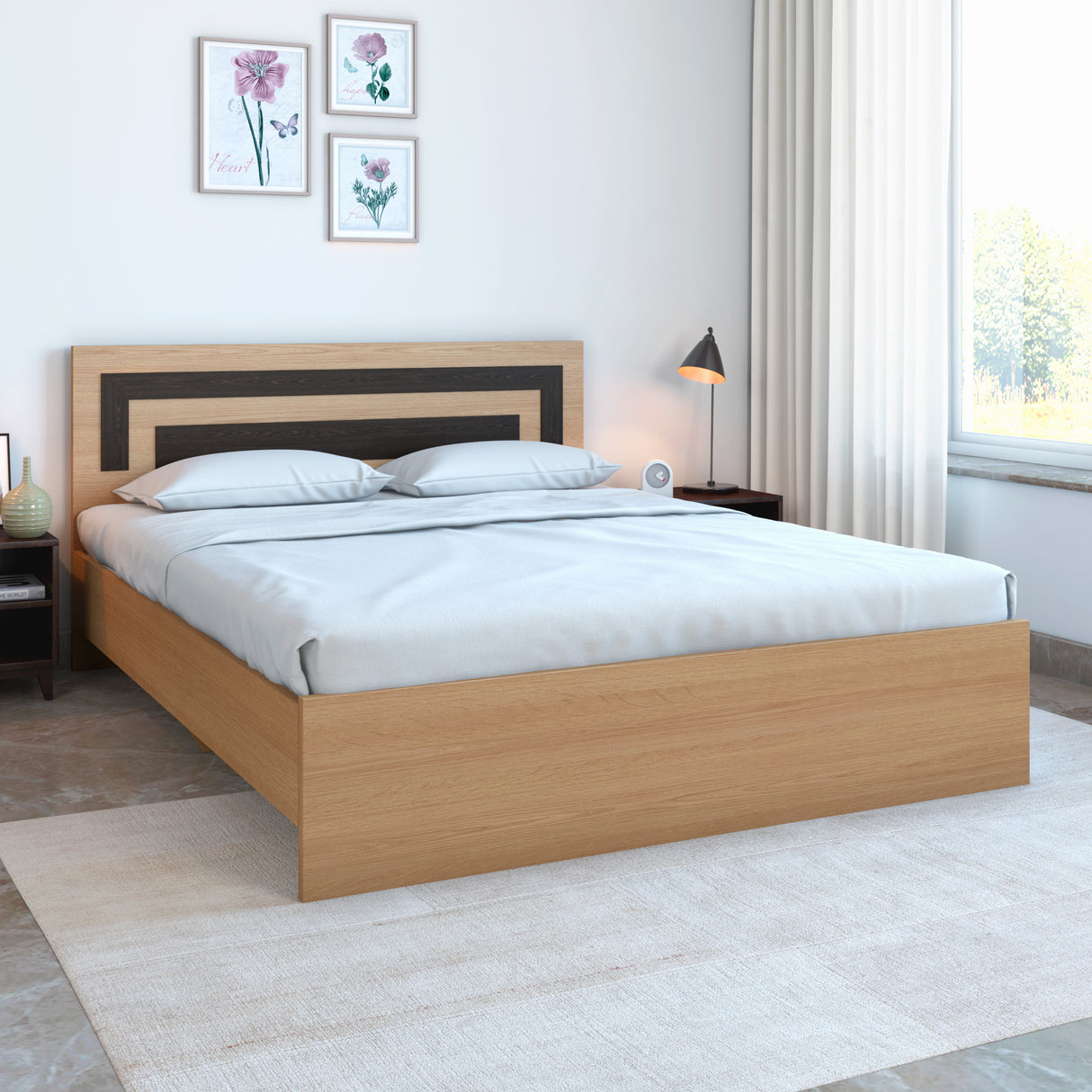 Cyril King Bed (Urban Teak)