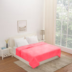 Arliss Solid Polyester Double Blanket (Coral)