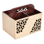 MDF Wooden Cutlery Holder (Brown & Beige)