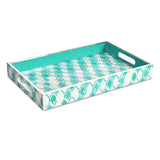 Printed MDF Serving Trays Set of 2 (Seagreen)