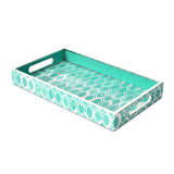 Printed MDF Serving Trays Set of 2 (Seagreen)