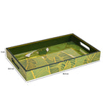 Printed MDF Serving Trays Set of 2 (Green)