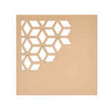 MDF Wooden Coasters Set of 6 (Brown & Beige)