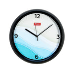 Seashore Plastic Analog Wall Clock (Seagreen & Beige)