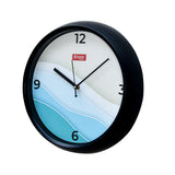 Seashore Plastic Analog Wall Clock (Seagreen & Beige)