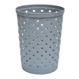 Polypropylene Woven Trash 13 L Open Dustbin (Grey)