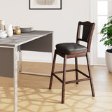 Fuzzo Swivel Bar Stool (Cappuccino)