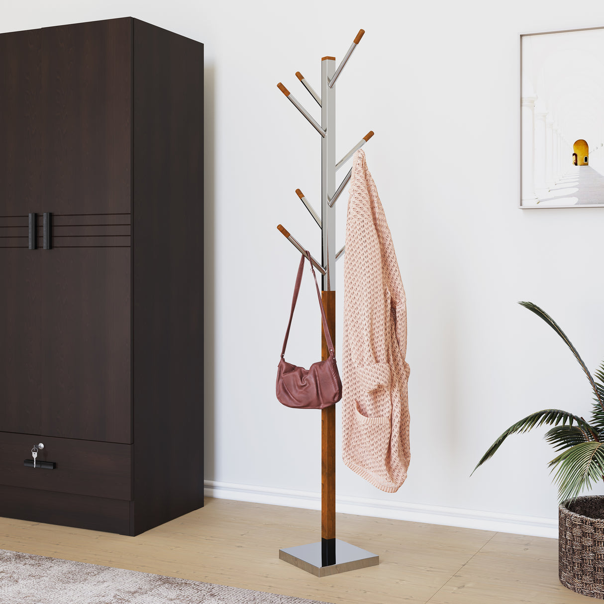 Derby Coat Hanger (Dark Walnut)