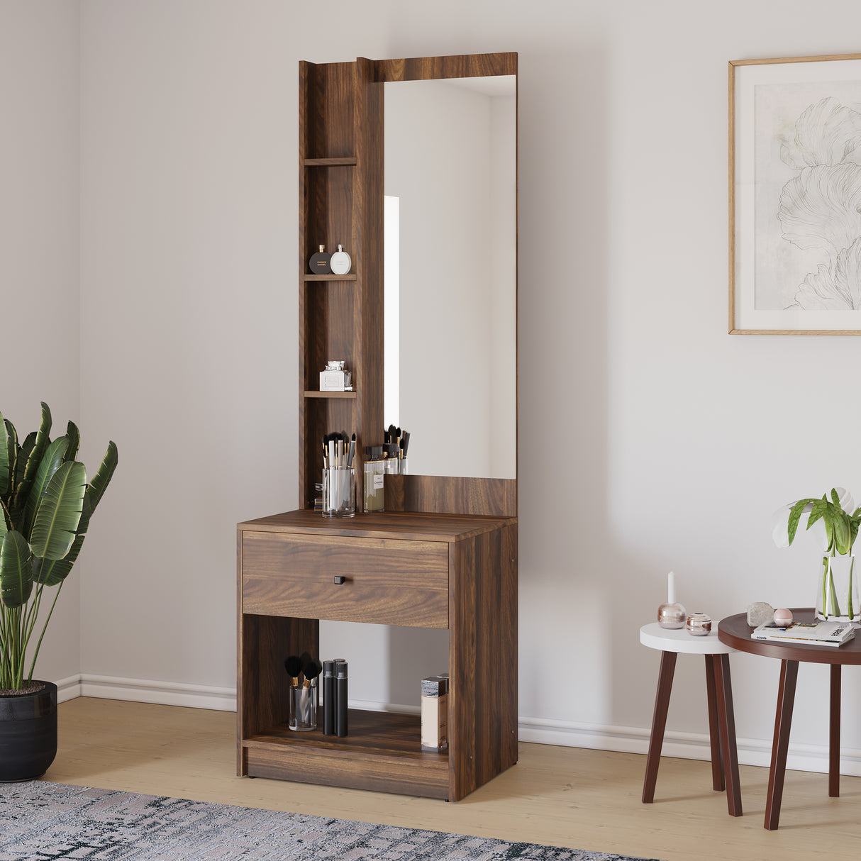 Bergen Dresser with Mirror (Wenge)