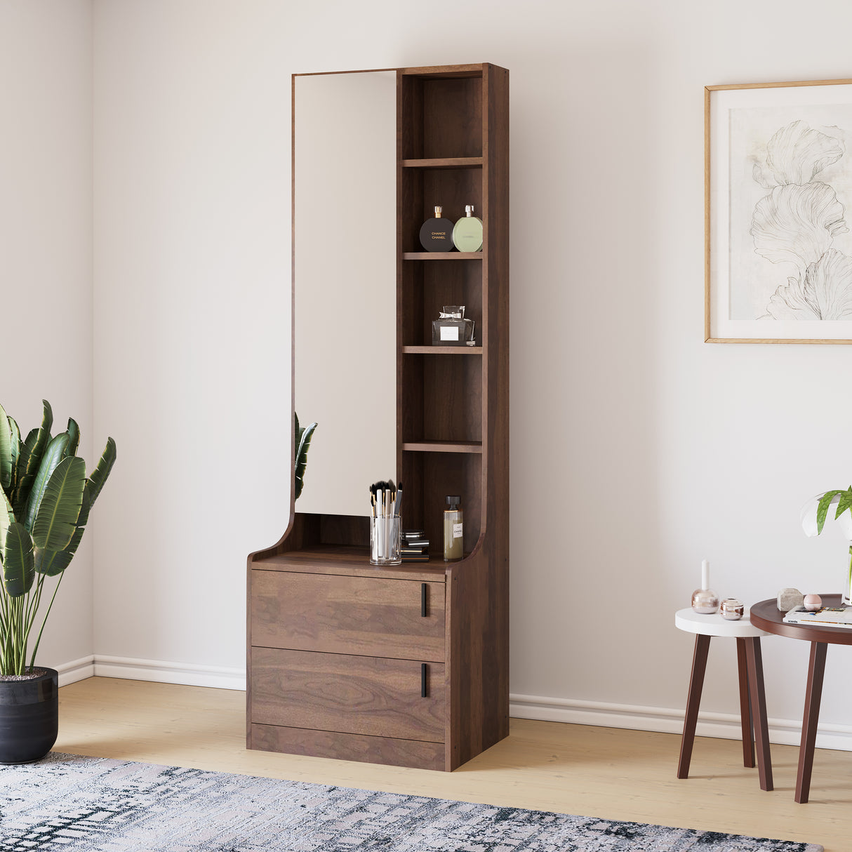 Serra Dresser with Mirror (Wenge)