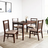 Gem 4 Seater Dining Set (Cappucino)