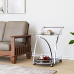 Juniper Serving Cart with Wheel (Black)