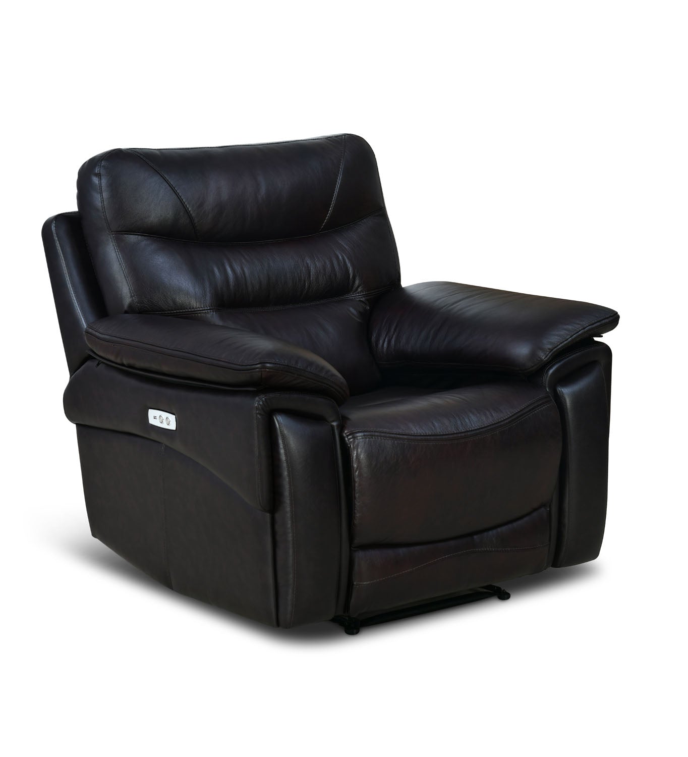 Bakewell 1 Seater Leather Electric Recliner (Brown)