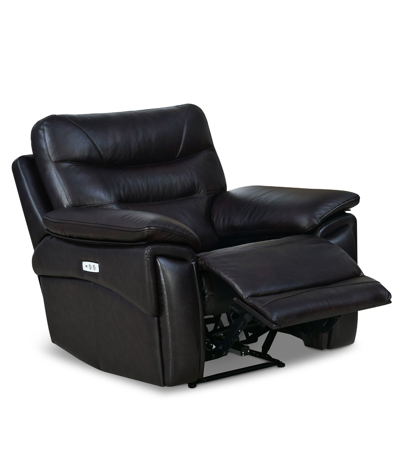 Bakewell 1 Seater Leather Electric Recliner (Brown)