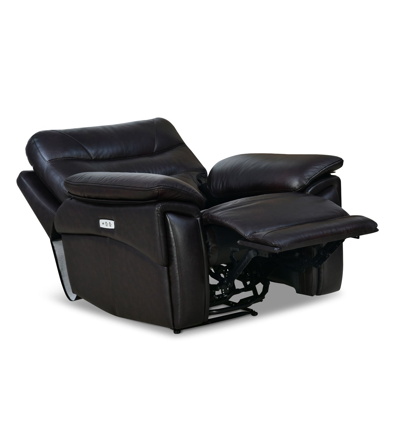 Bakewell 1 Seater Leather Electric Recliner (Brown)