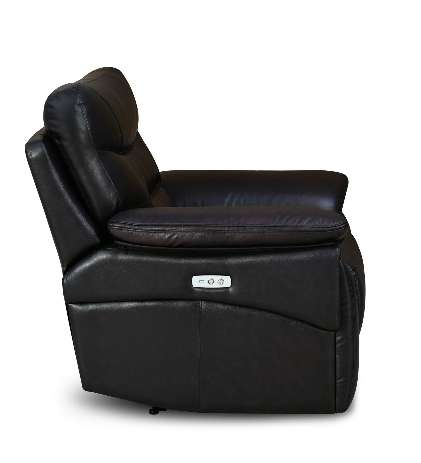 Bakewell 1 Seater Leather Electric Recliner (Brown)