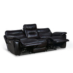 Bakewell 3 Seater Leather Electric Recliner (Brown)