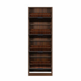 Florine Engineered Wood 4 Tier Shoe Rack (Walnut & Wenge)