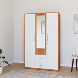 Eternal 3 Door Wardrobe With Mirror (Teak Finish)