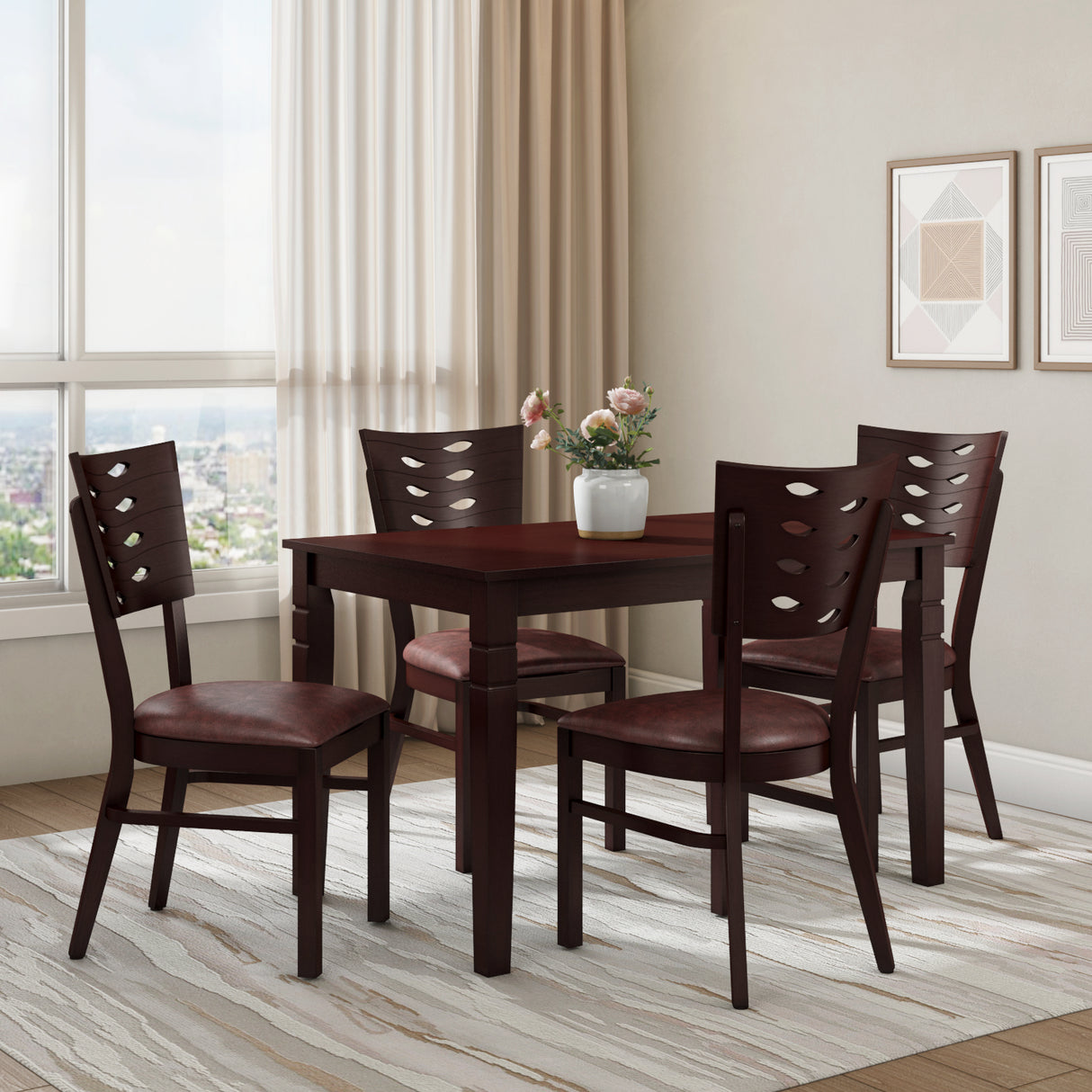 Fern 4 Seater Dining Kit (Erin Brown)