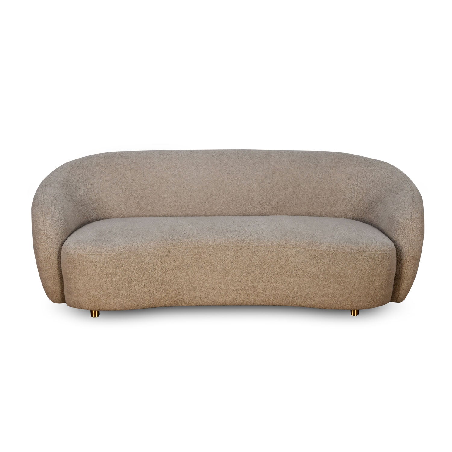 Arias by Lara Dutta Giorgio 3 Seater Fabric Sofa (Light Brown)