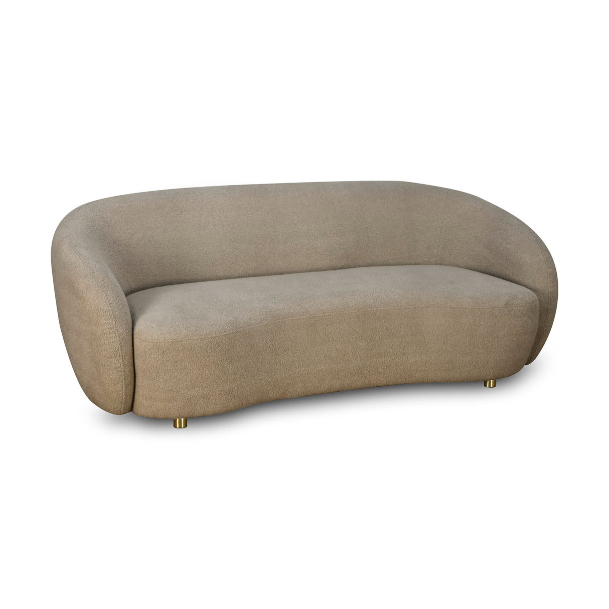 Arias by Lara Dutta Giorgio 3 Seater Fabric Sofa (Light Brown)