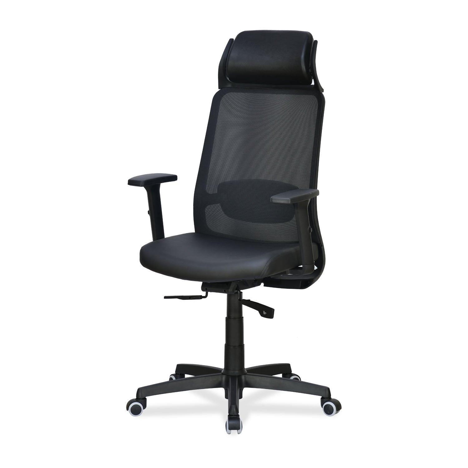 Glory High Back Leatherette Chair (Black)