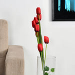 Tulip Artificial Flower Stick (Red)