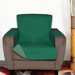 1 Seater Reversible Sofa Cover 179 cm x 165 cm (Emerald & Light Green)