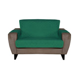 2 Seater Reversible Sofa Cover 179 cm x 223 cm (Emerald & Light Green)