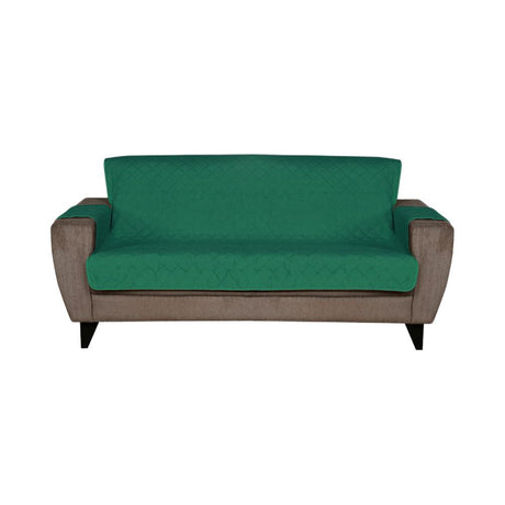 3 Seater Reversible Sofa Cover 179 cm x 279 cm (Emerald & Light Green)