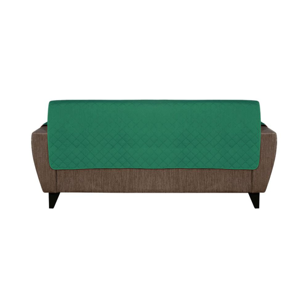 3 Seater Reversible Sofa Cover 179 cm x 279 cm (Emerald & Light Green)