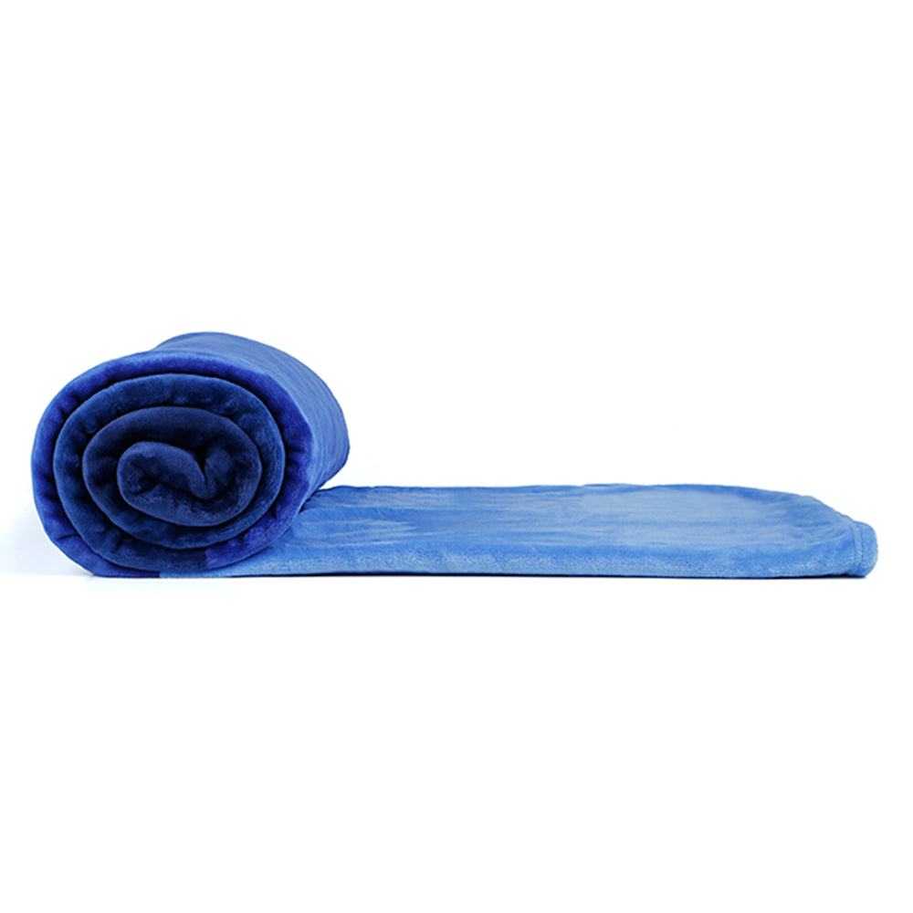 Arliss Gradation Polyester Double Blanket (Blue)