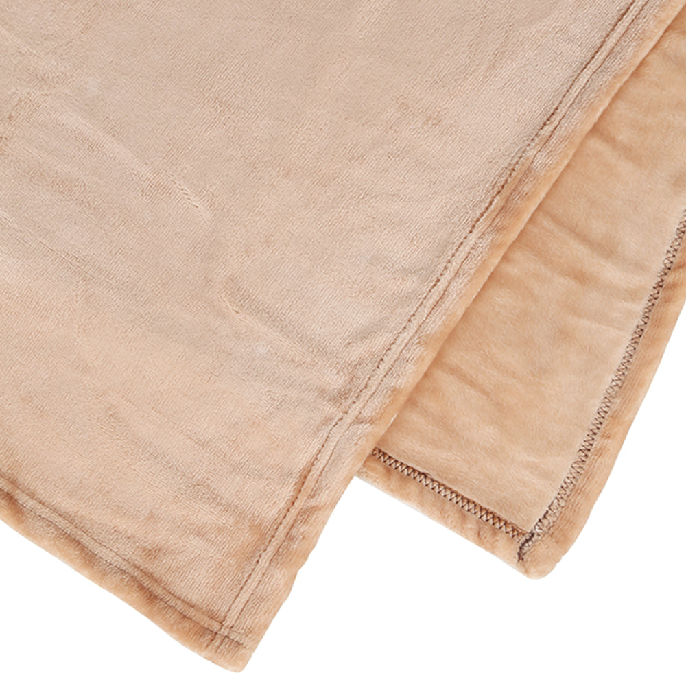 Arliss Gradation Polyester Double Blanket (Brown)